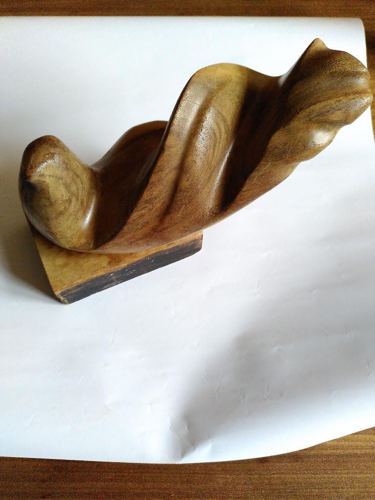 Art Deco vogel hout, Antiek en Kunst, Art deco, Handgemaakt, Ophalen of Verzenden, 20 - 50 cm