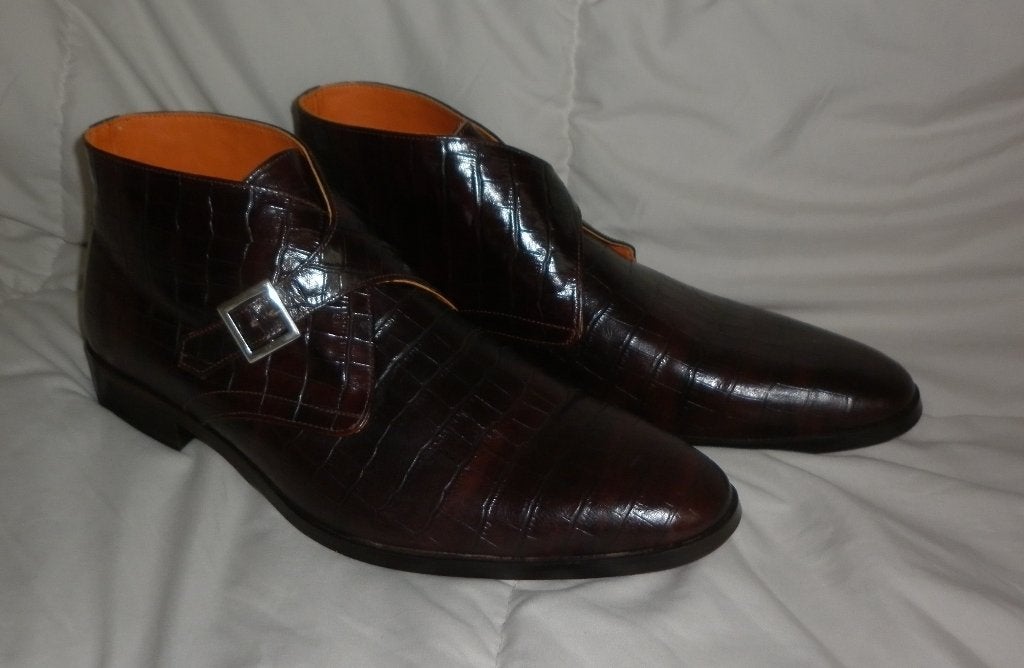 herenschoenen maat 47 hoog model  merk: Reinhard Frans, Bruin, Ophalen of Verzenden, Gespschoenen, Zo goed als nieuw