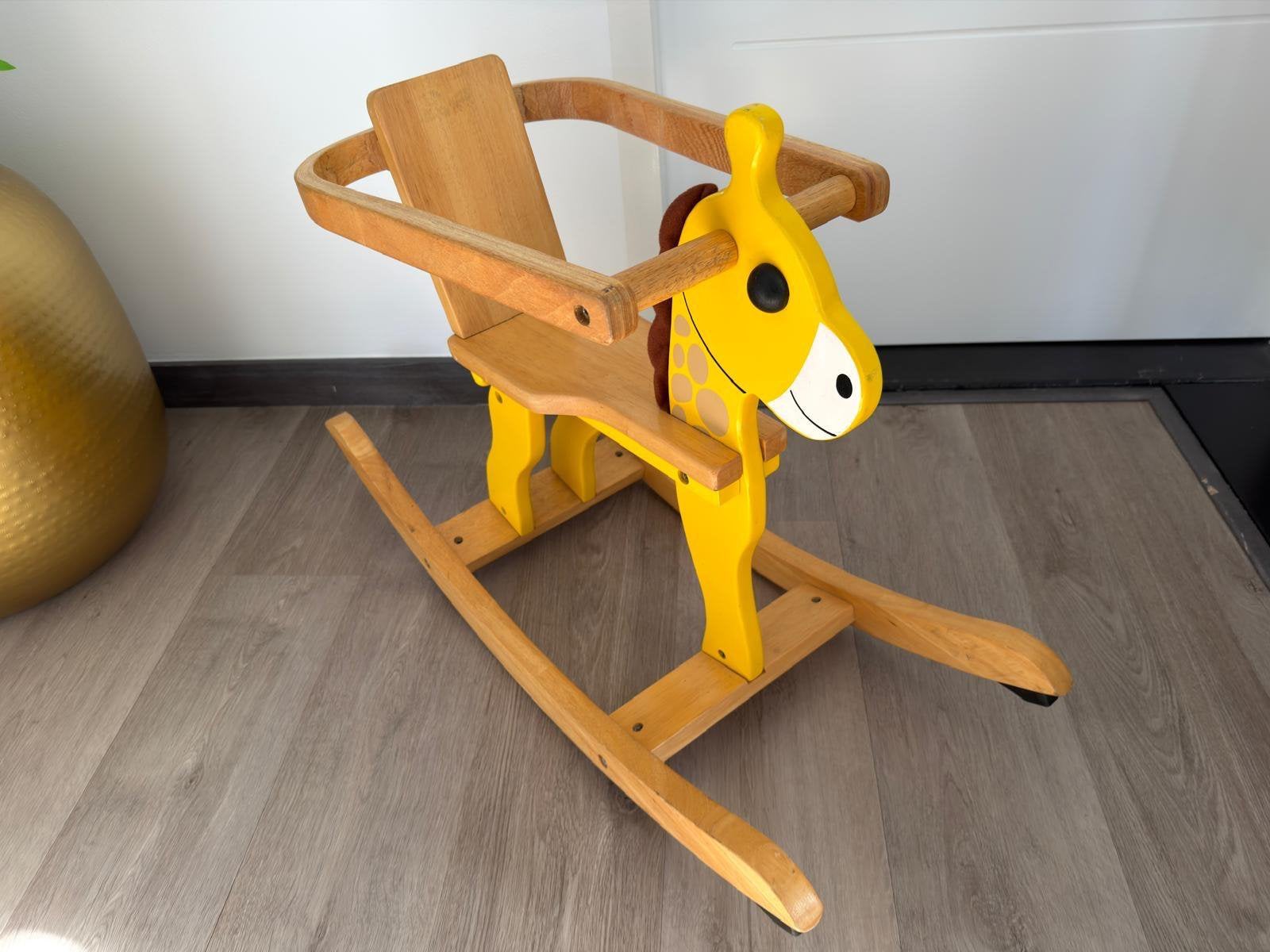 Nette houten hobbel giraffe universeel, Ophalen, Gebruikt