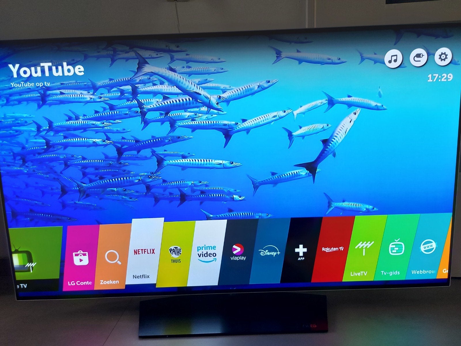 Groot LG Oled 4K UHD Smart TV 55 inch, Audio, Tv en Foto, Televisies, Ophalen, 100 cm of meer, 120 Hz, LG