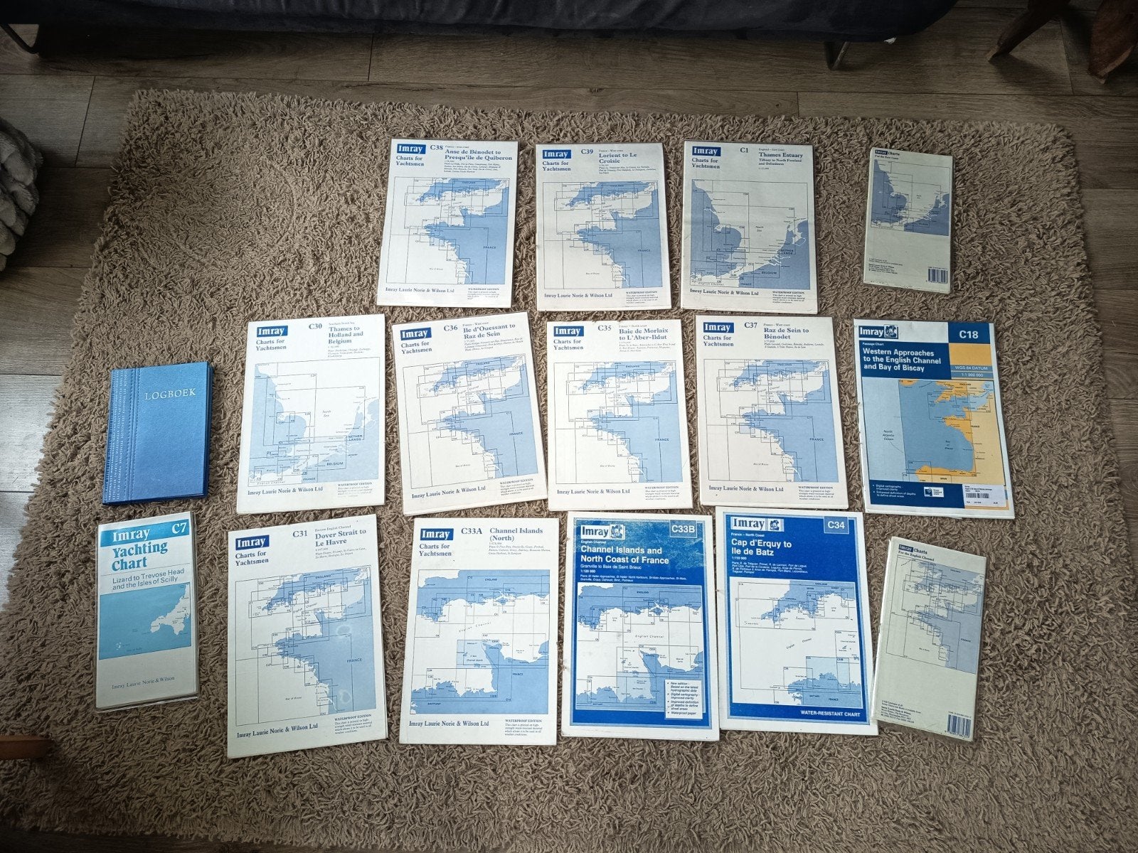 Zeilkaarten Engeland en Frankrijk - Imray Yachting Charts, Frankrijk, Landkaart, 1800 tot 2000, Ophalen