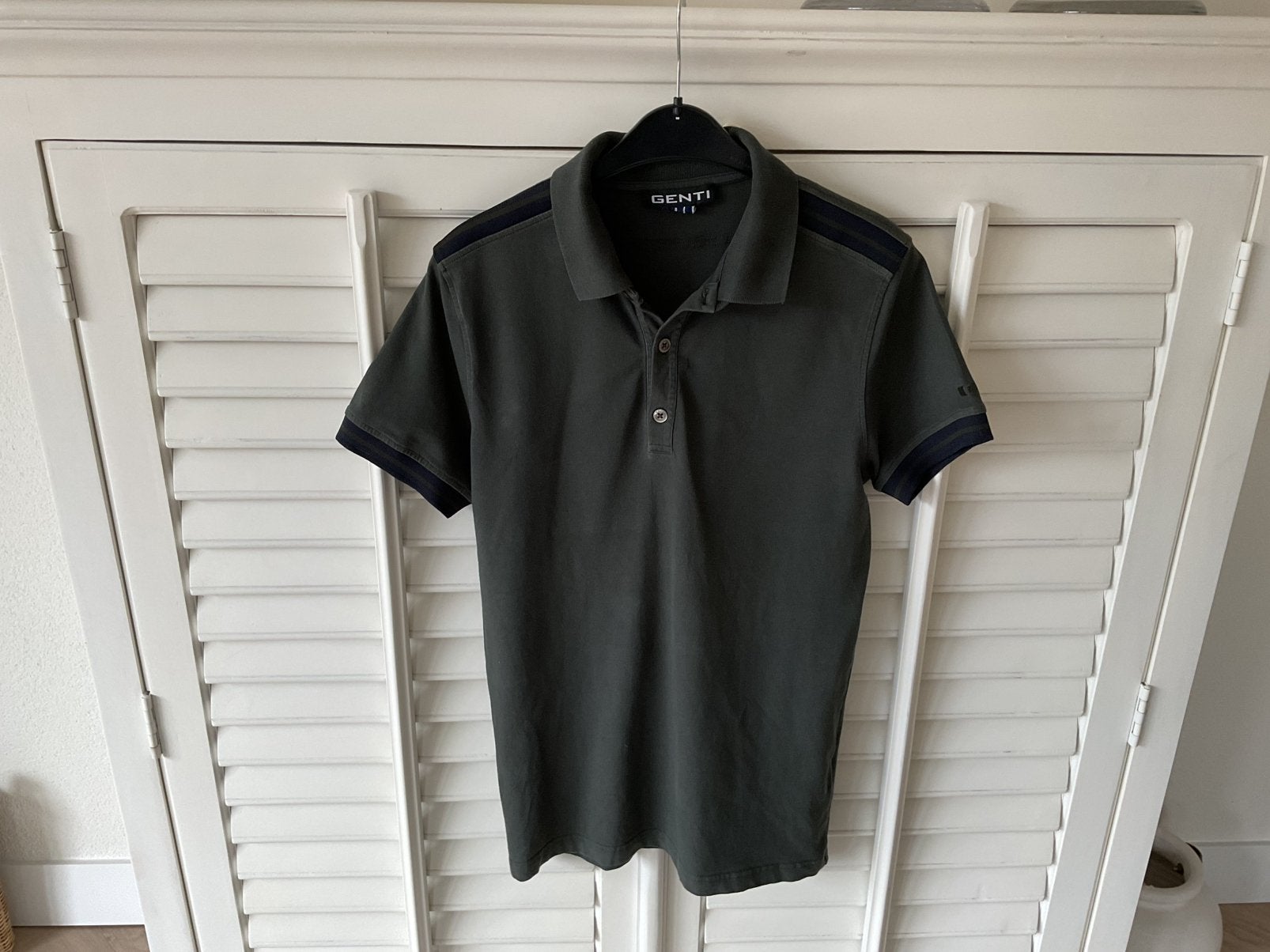 GENTI polo-shirt M/L, Kleding | Heren, Ophalen of Verzenden, Zo goed als nieuw, Maat 48/50 (M), Groen