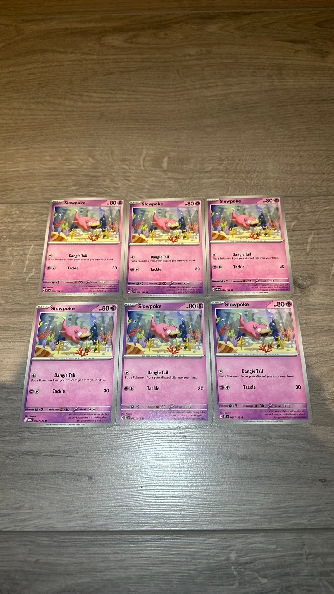 6x Slowpoke 057/142 - Stellar Crown, Ophalen of Verzenden, Zo goed als nieuw