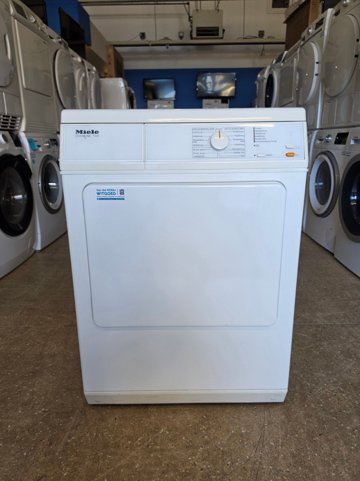 Miele Novotronic afvoerdroger | 6 kilo | Gratis thuis 🚚✅️, Jirnsum, 6 tot 8 kg, Luchtafvoer, Anti-kreukfase