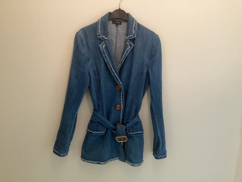 Caroline Biss spijkercolbertje maat 36, Kleding | Dames, Blauw, Ophalen of Verzenden, Jasje, Maat 36 (S)