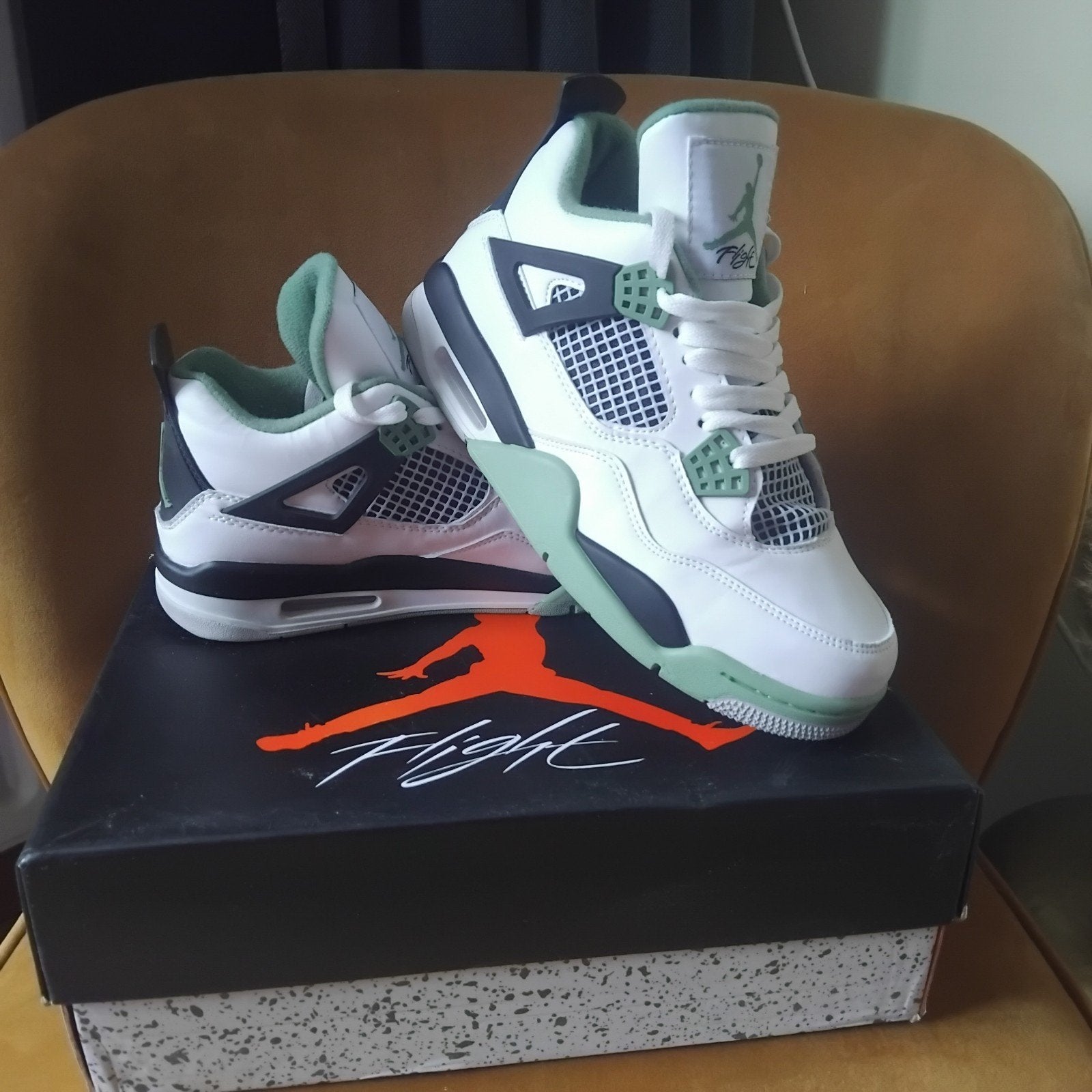 Nike Air Jordan 4 Retro Seafoam - Maat 40, Overige kleuren, Nike Jordan, Ophalen of Verzenden, Sneakers of Gympen