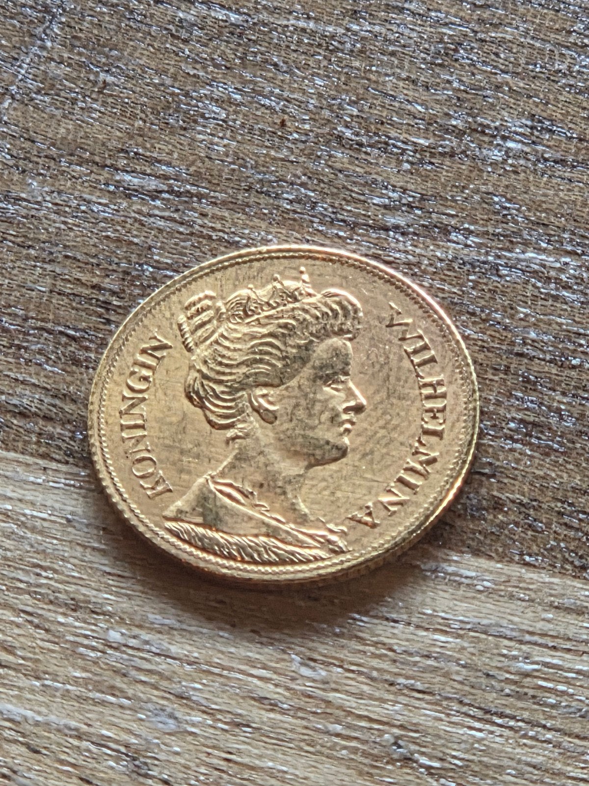Gouden Vijfje 5 Gulden Wilhelmina 1912, Ophalen, 5 gulden, Goud, Koningin Wilhelmina