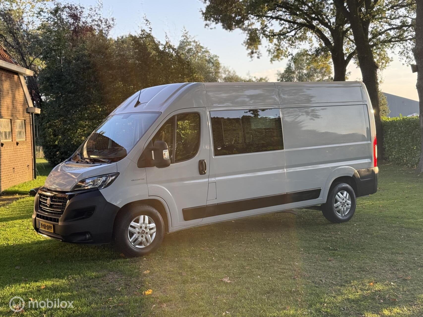 Fiat Ducato Maxi Power 177 pk L3H2 DC Automaat-9 <7-zitpl.>!, Auto's, Stof, Gebruikt, Bedrijf, Diesel