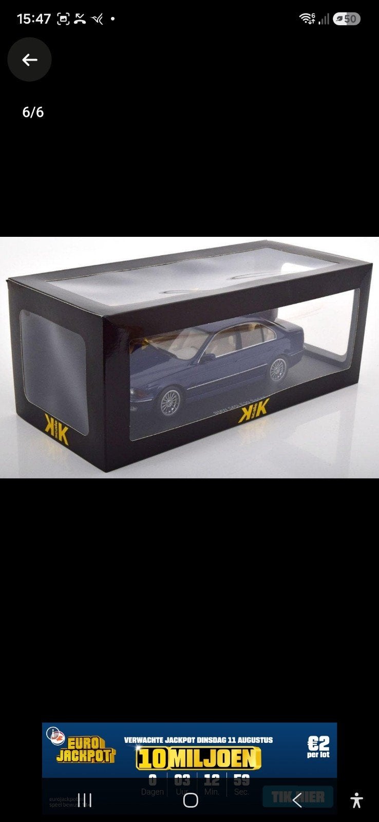BMW 540i KK-Scale 1:18 - Nieuw in doos, Ophalen of Verzenden, Nieuw, Auto, Overige merken
