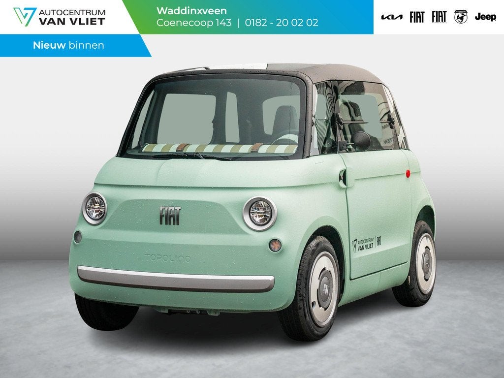 Fiat Topolino Base | Uit voorraad leverbaar ! | Private Leas, Auto's, Fiat, 400 kg, Met garantie (alle), 75 km, Origineel Nederlands