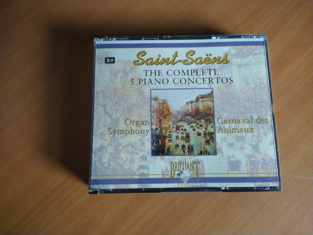 3-CD Camille Saint-Saëns – The Complete 5 Piano Concertos, Ophalen of Verzenden, Classicisme, Zo goed als nieuw, Kamermuziek