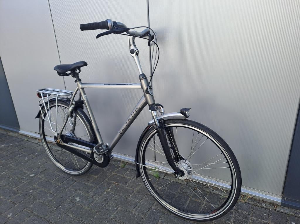Gazelle (Paris) heren fiets /61cm, Fietsen en Brommers, Ophalen, Versnellingen, Zo goed als nieuw, 61 tot 65 cm