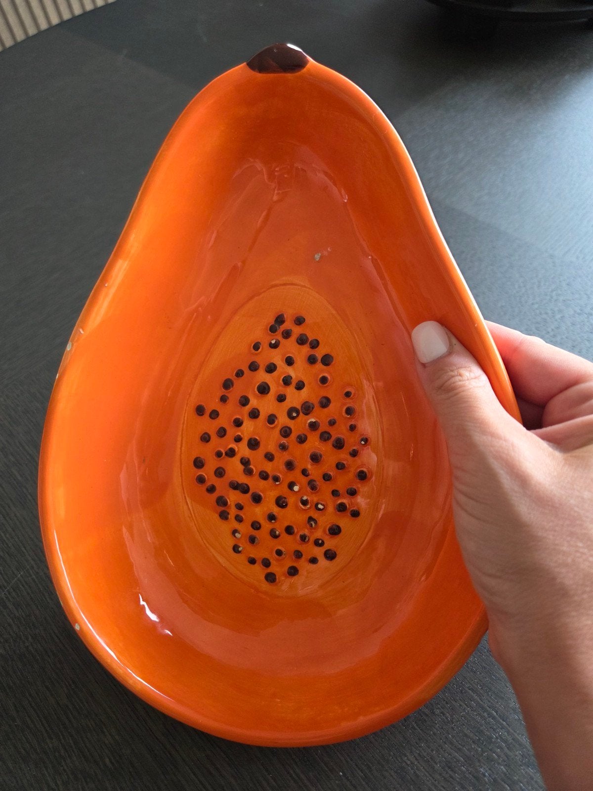 &K Amsterdam &Klevering schaaltje Papaya oranje, Verzenden, Schaal