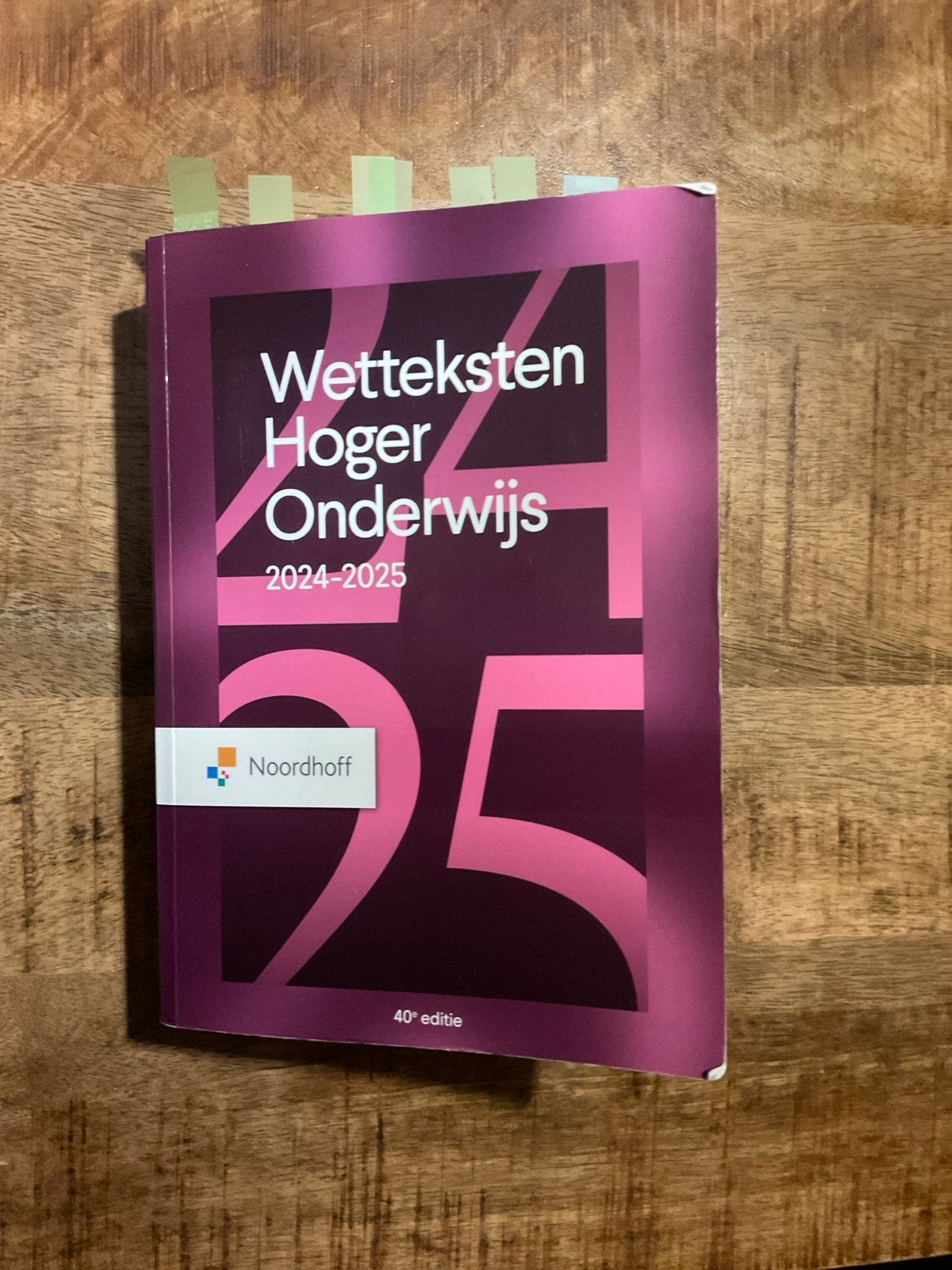 Wetteksten Hoger Onderwijs 2024-2025 - 40e editie, Ophalen of Verzenden, Gamma, Gelezen, HBO