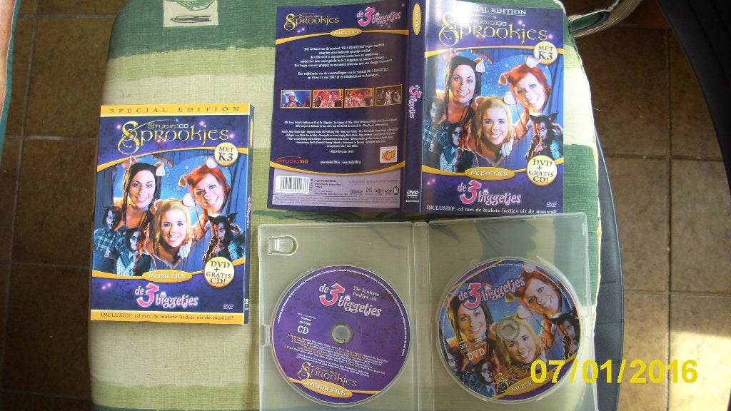 3 Biggetjes - De Musical - DVD + CD, Cd's en Dvd's, Dvd's | Kinderen en Jeugd, Zo goed als nieuw, Alle leeftijden, Verzenden