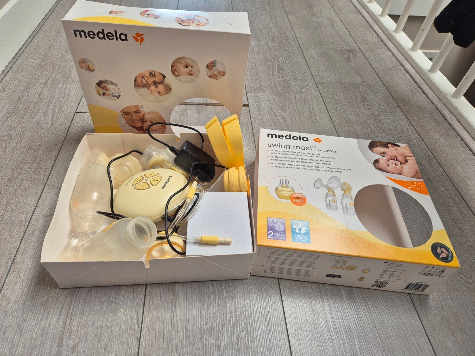 Medela Swing Maxi dubbele elektrische borstkolf, Ophalen, Gebruikt, Dubbelzijdig, Medela
