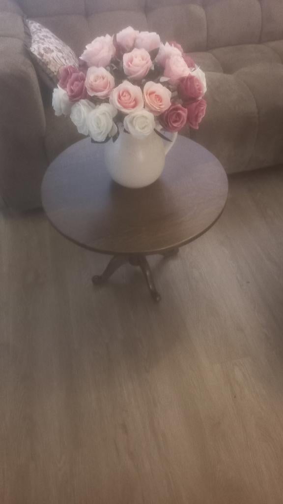 Klein tafeltje, Barok, Rond, 55 tot 75 cm, Zo goed als nieuw