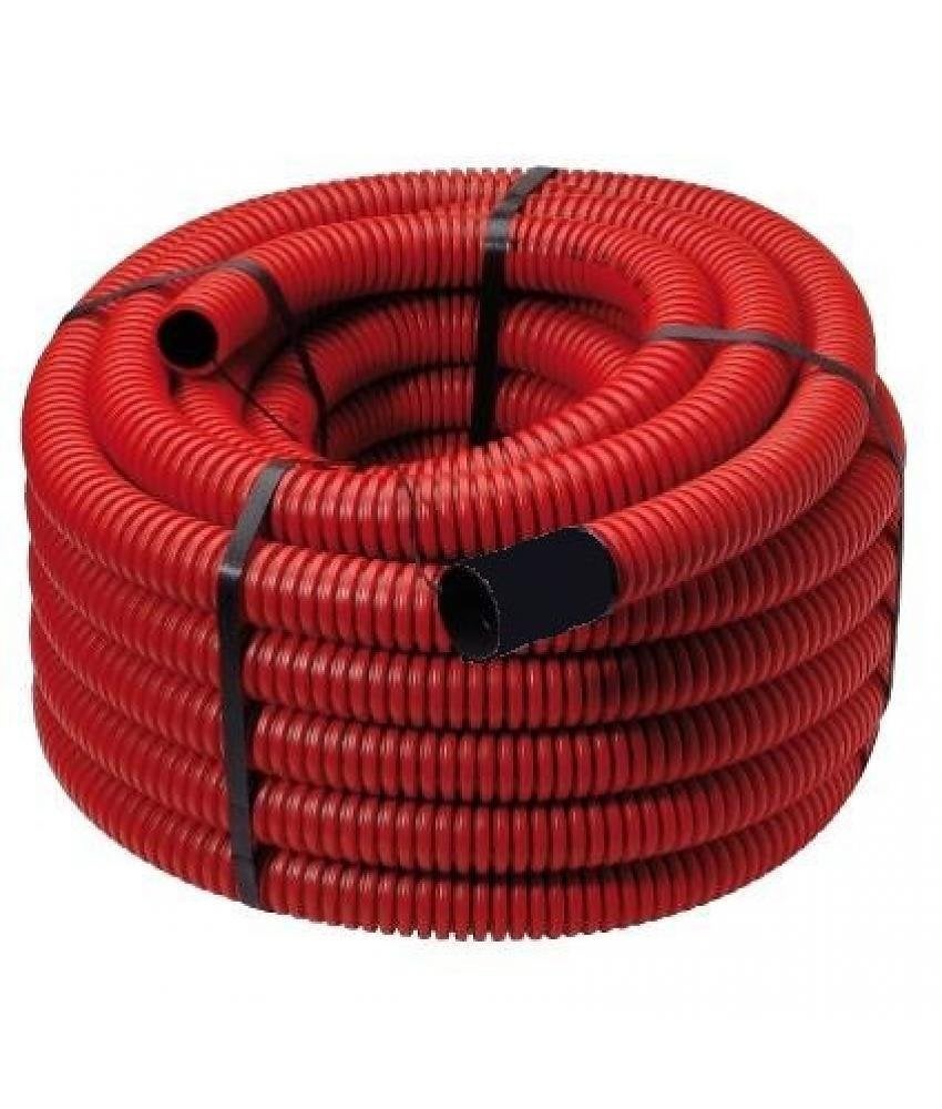 Mantelbuis PE 50mm prijs per rol 50m ROOD, Verzenden, Nieuw
