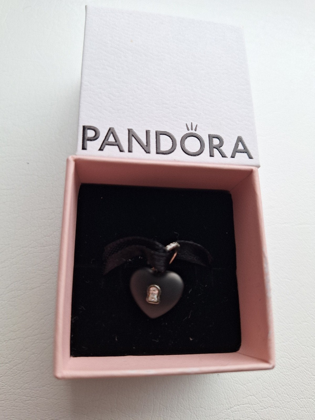 Pandora bedel hartje 'Love' met zirkonia, Sieraden, Tassen en Uiterlijk, Pandora, Nieuw, Ophalen of Verzenden, 1 bedel
