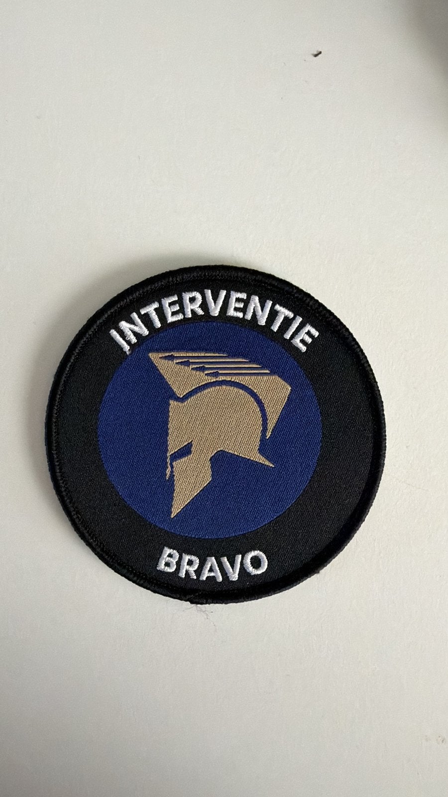 Interventie bravo patch DSI, Ophalen of Verzenden, Luchtmacht, Nederland, Embleem of Badge