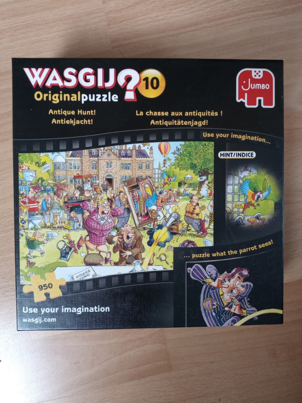 Wasgij? puzzel nr 10, Antiekjacht, Ophalen of Verzenden, 500 t/m 1500 stukjes, Zo goed als nieuw, Legpuzzel