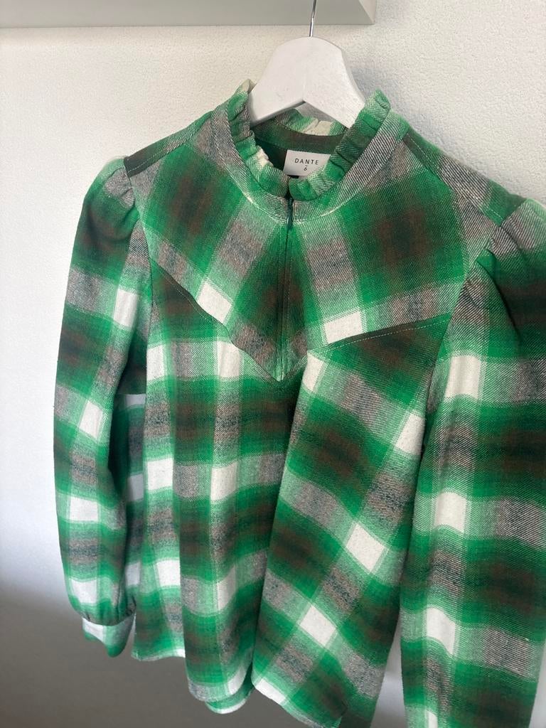 Dante 6 Blouse Maat 2 (XS) - Flanel Look, Ophalen of Verzenden, Gedragen, Maat 34 (XS) of kleiner, Groen