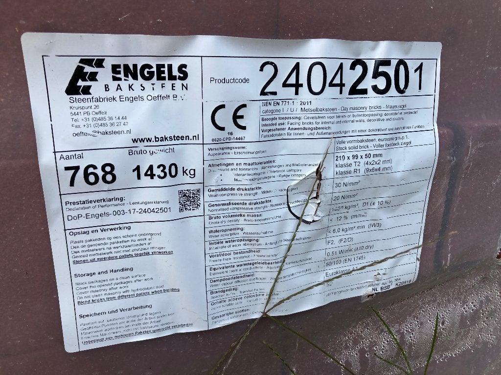 Bakstenen, Ophalen, Nieuw, Bakstenen