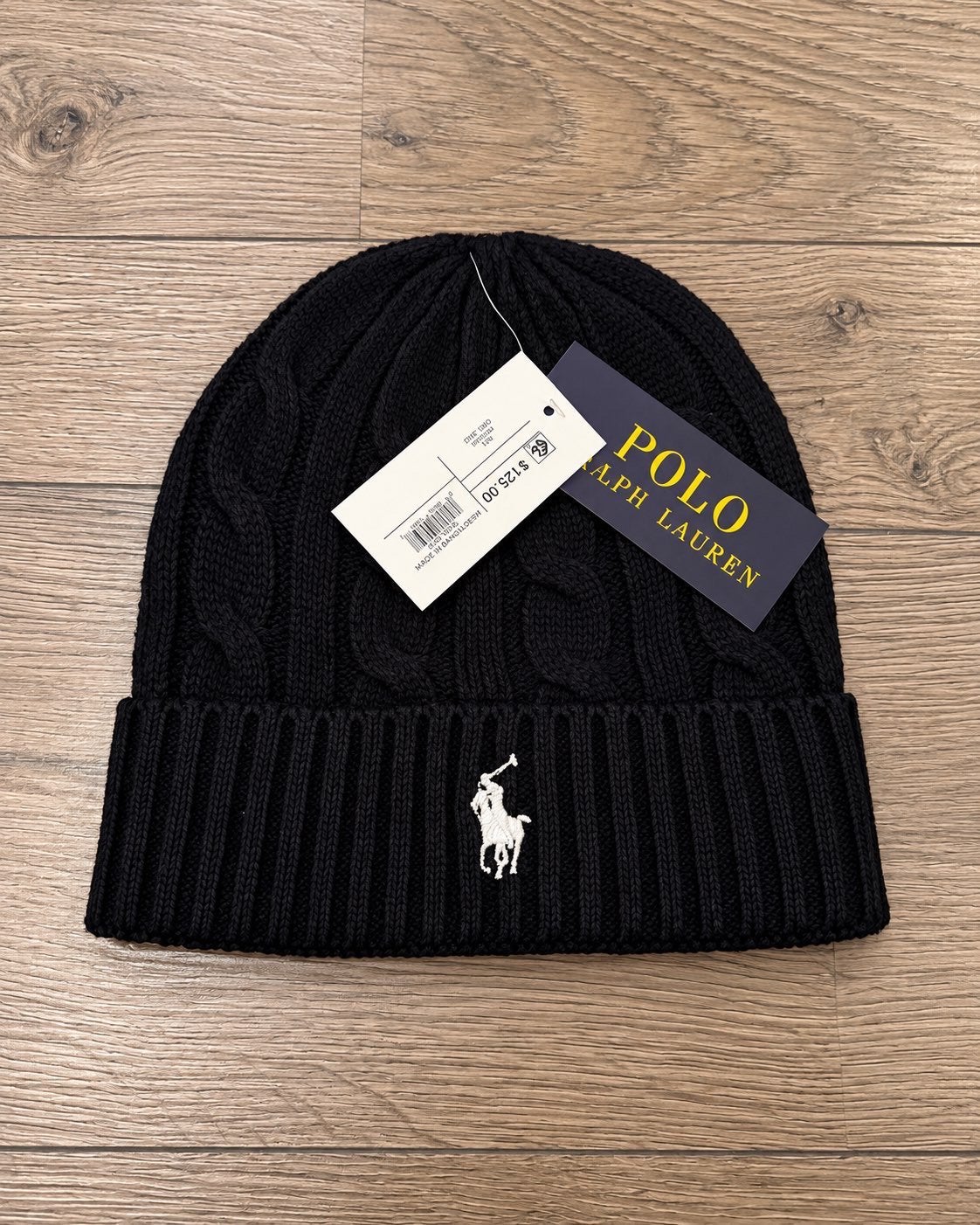 Ralph Lauren muts & sjaal set – winter – unisex, Ophalen of Verzenden, Zo goed als nieuw