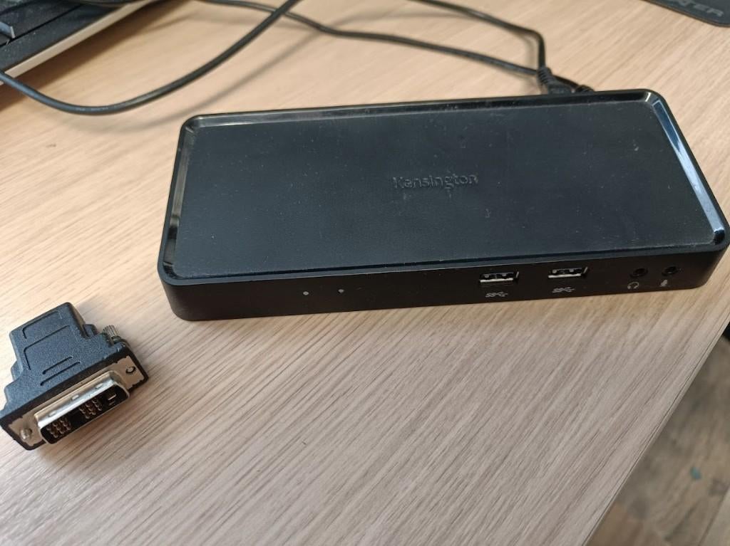 Kensington SD3600 dual video docking station, Ophalen of Verzenden, Zo goed als nieuw, Docking station, Kensington