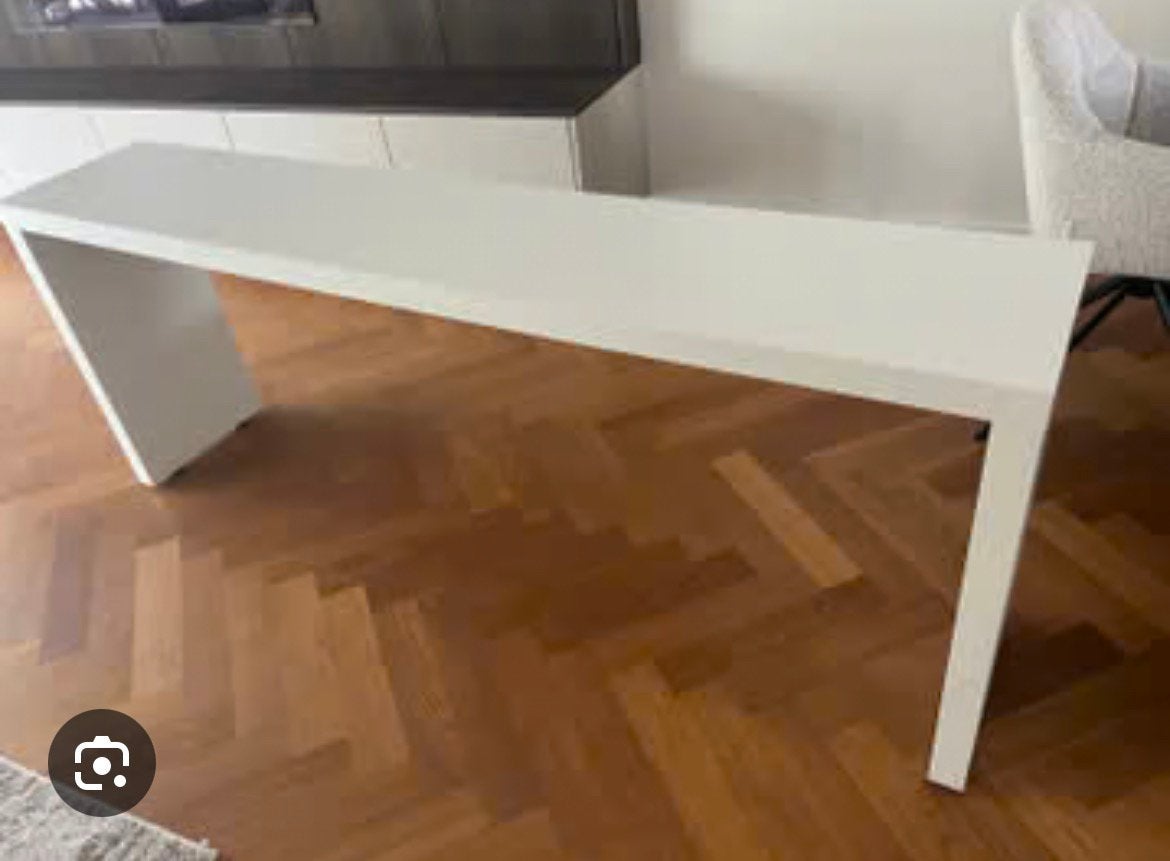 Malm bedtafel wit ikea voor 1.80 m bed, Gebruikt, Wit, Tweepersoons, Ophalen of Verzenden