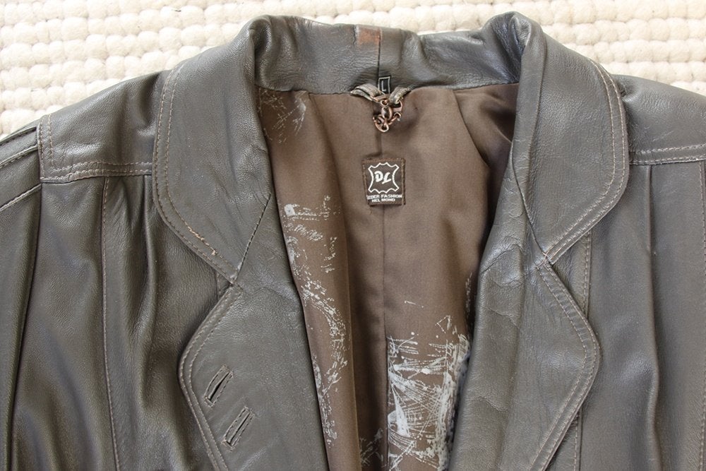 Leren DL Dames Jas (L) € 55,-, Maat 42/44 (L), Ophalen of Verzenden, Zo goed als nieuw, DL -