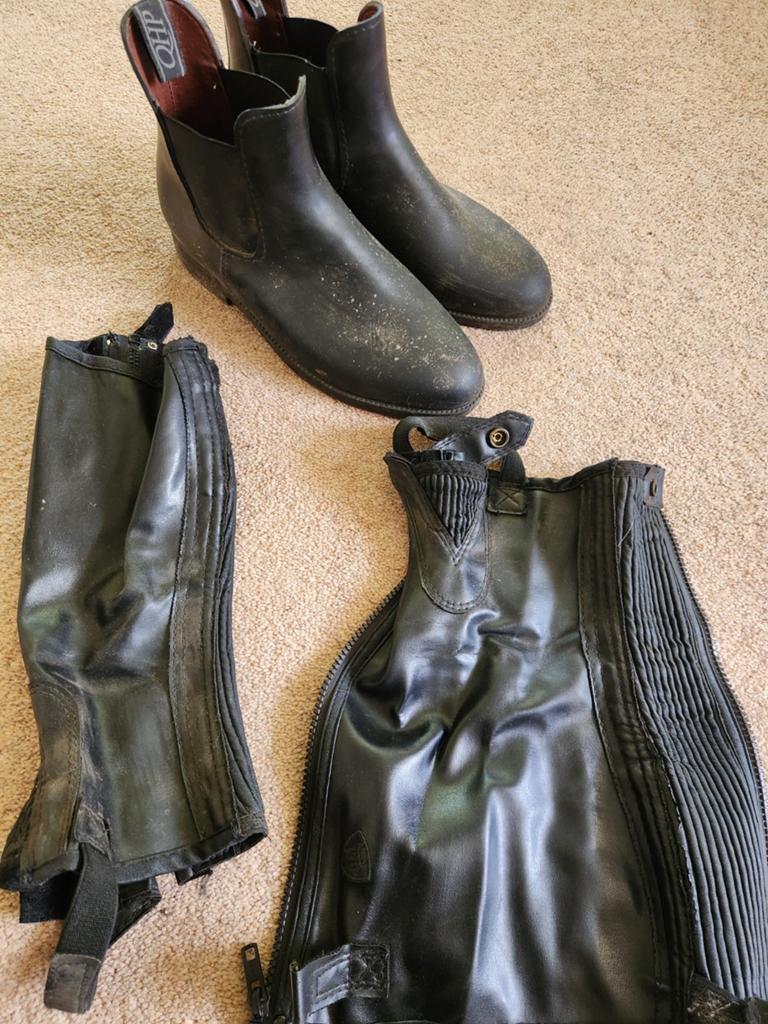 Jodhpurs met chaps, Dieren en Toebehoren, Paardrijkleding, Zo goed als nieuw, Ophalen of Verzenden