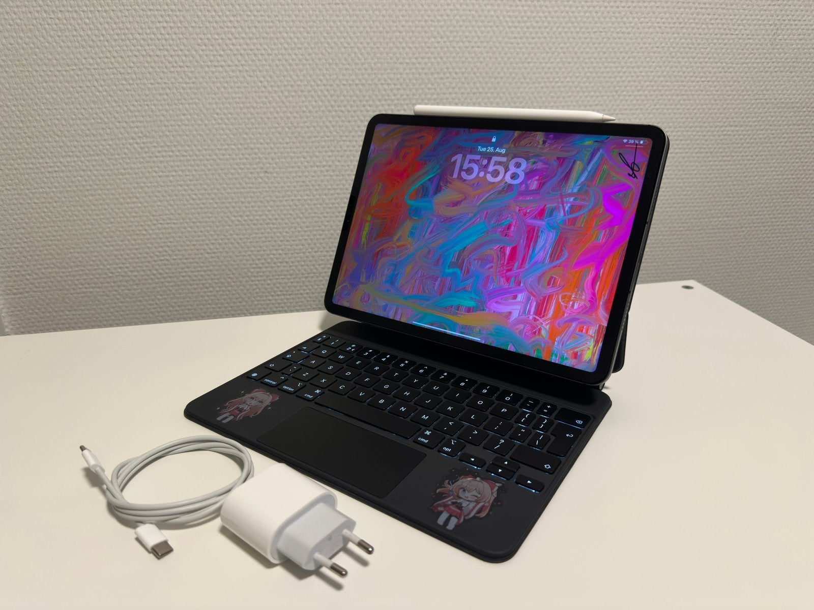 Apple iPad Pro M1 11” 512GB 3rd Gen + Accessories, Ophalen, Zo goed als nieuw, 11 inch, Bescherming voor- en achterkant