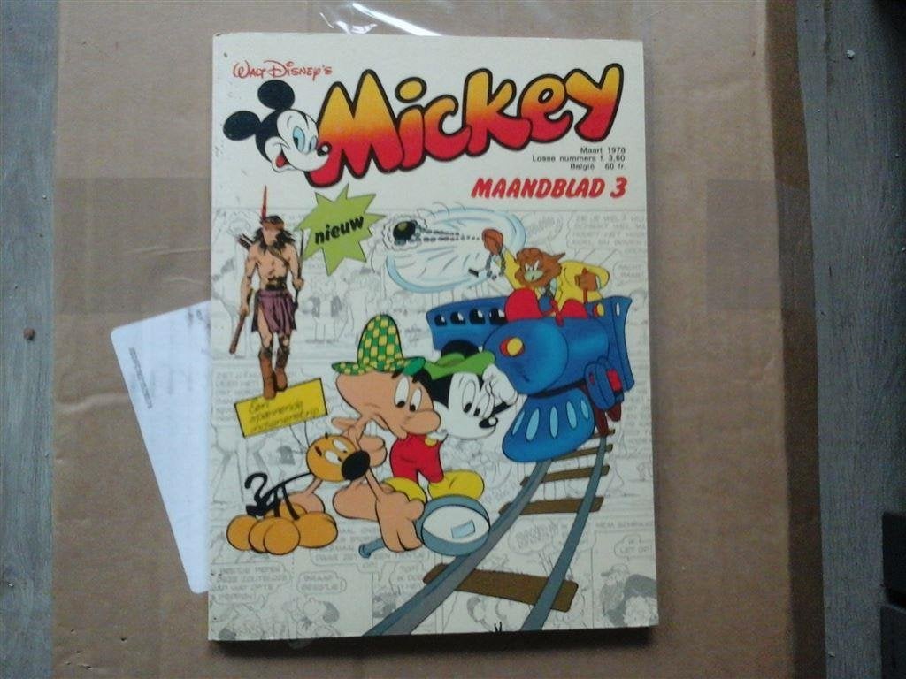 ns5-mickey mouse maandblad maart 1978-goede staat, Boeken, Eén stripboek, Ophalen of Verzenden, Zo goed als nieuw