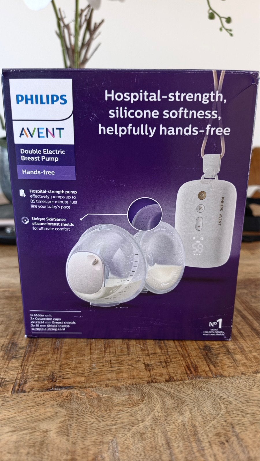 Philips Avent Dubbele Elektrische Handsfree Borstkolf, Ophalen of Verzenden, Zo goed als nieuw, Borstkolf