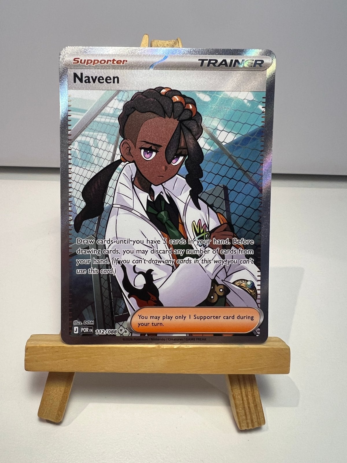 Pokémon Naveen Trainer Kaart 112/088, Ophalen of Verzenden, Zo goed als nieuw, Losse kaart