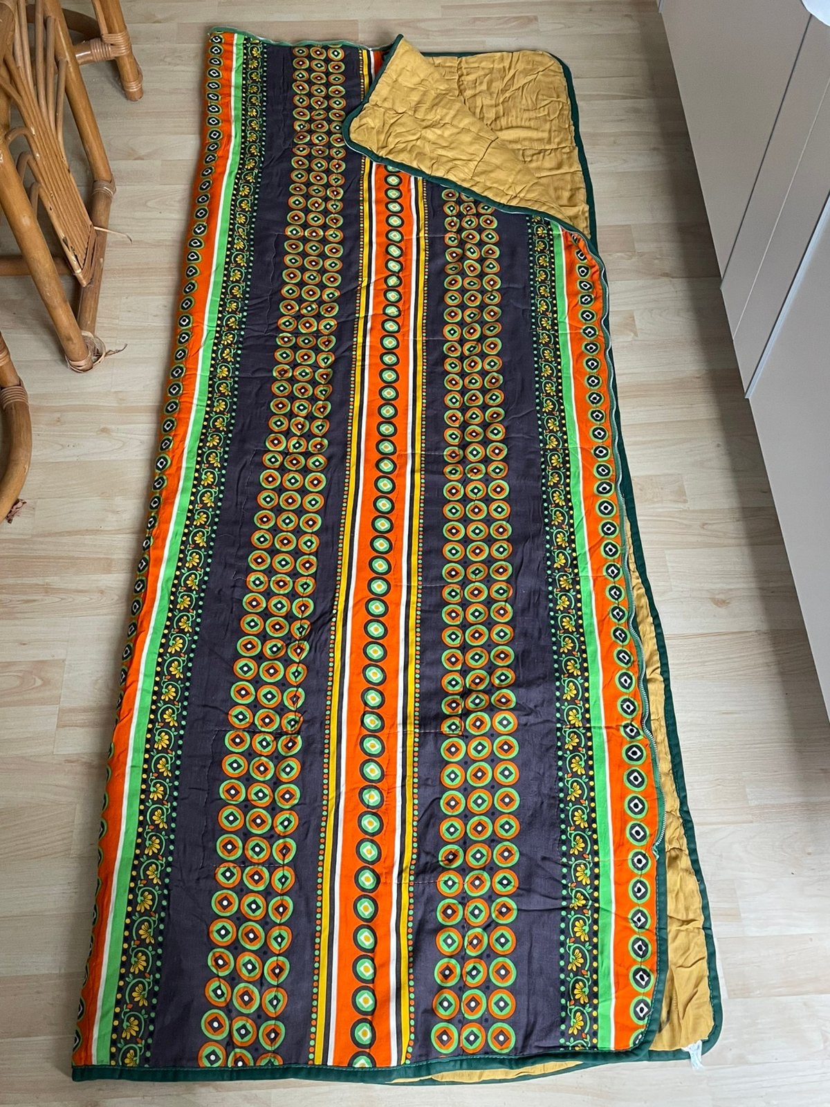 Vintage jaren 70 slaapzakken 2 stuks, Gebruikt, Slaapzak, 70 cm, 180 cm