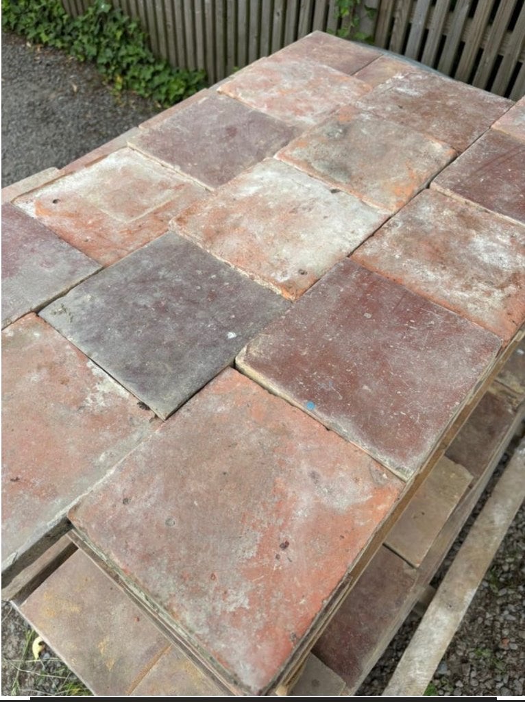Lot Antieke terracotta tegels. Voor info BELLEN 0474220705, Ophalen
