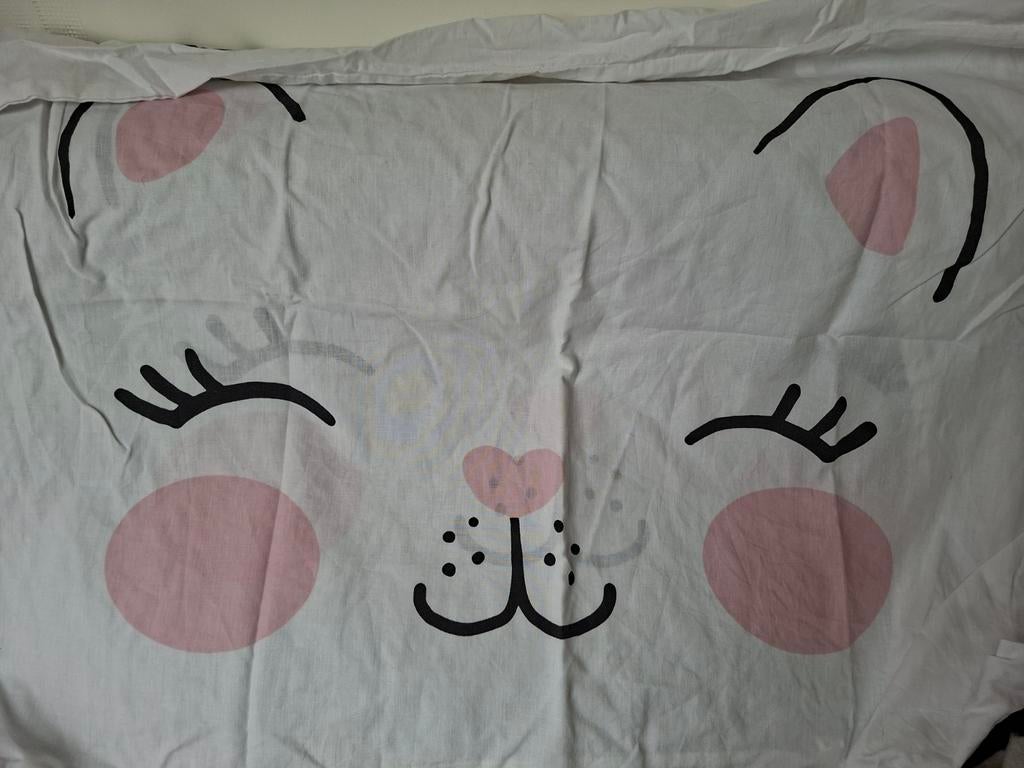 Beddengoed met katten en bosdieren + 2 matrashoezen, Overige kleuren, Jongetje of Meisje, Dekbedovertrek, Ophalen of Verzenden