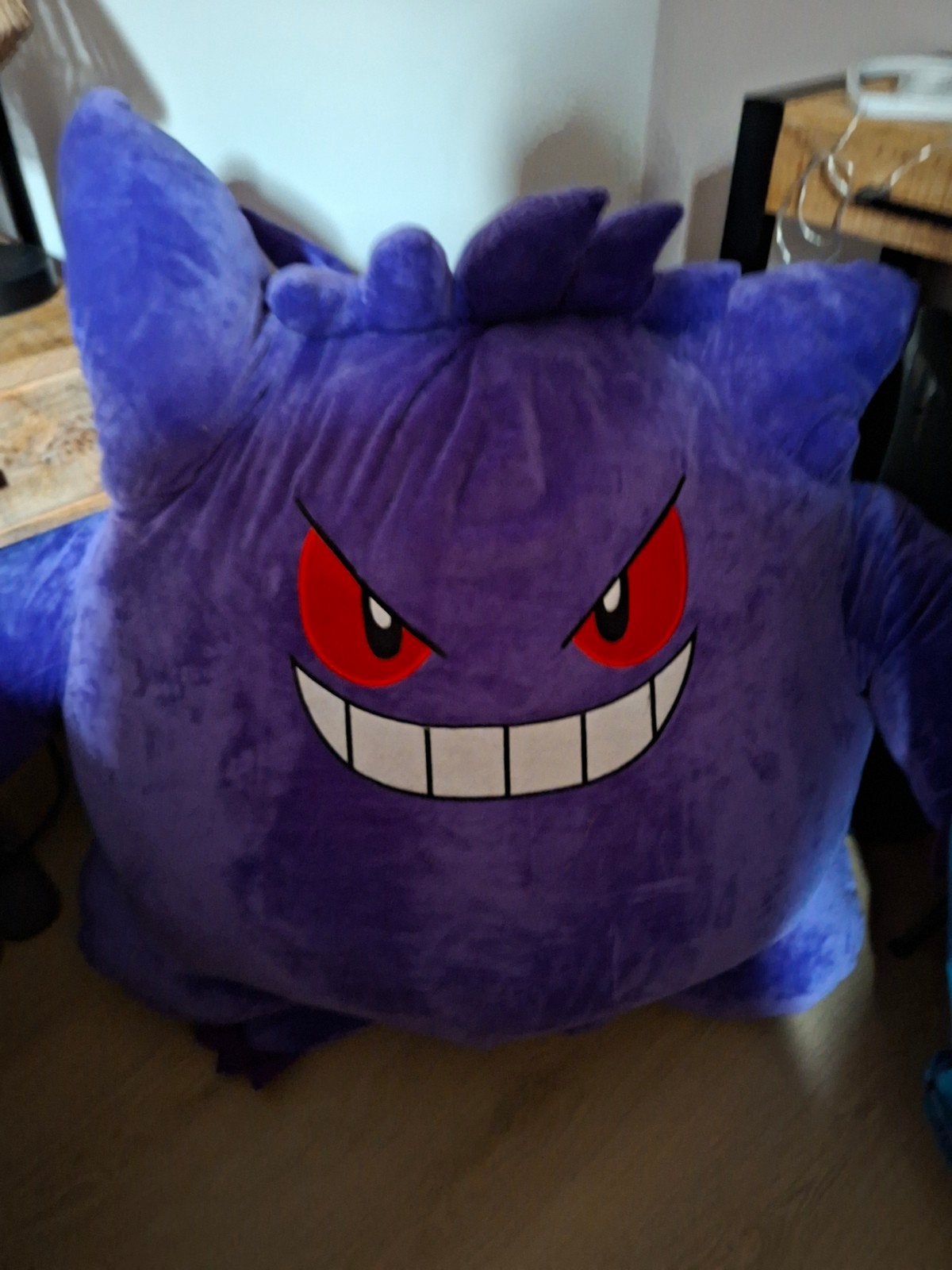 Grote paarse Gengar Pokémon knuffel +/- 100 cm, Paars, Overige typen, Ophalen of Verzenden, Zo goed als nieuw