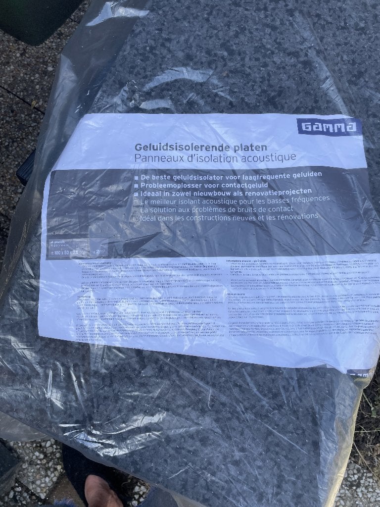 geluidsisolerende platen, Doe-het-zelf en Verbouw, Isolatie en Afdichting, Ophalen, Overige materialen, 4 tot 8 cm, Nieuw