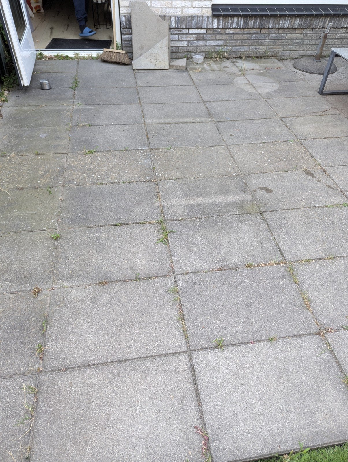 nog 10 tegels 60x40 en 2 kapotte tegels, Ophalen, Gebruikt, Minder dan 5 m², Beton