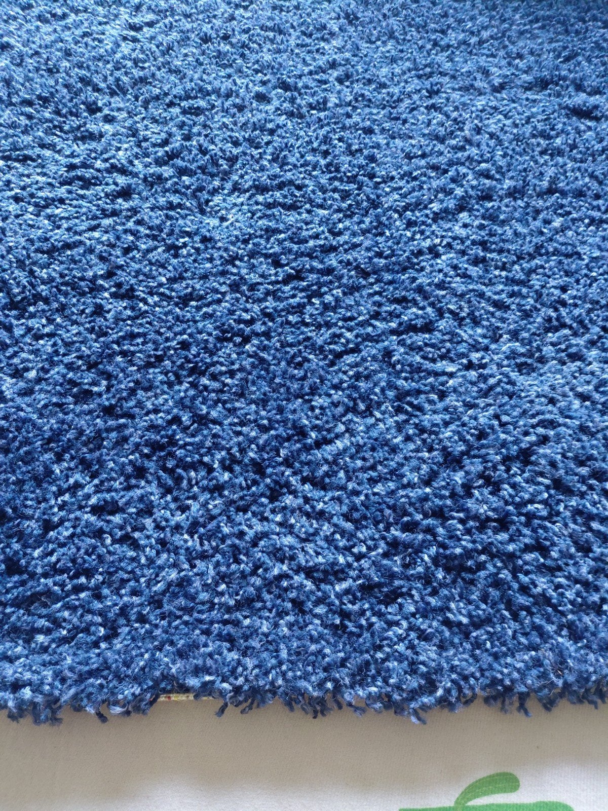 Donkerblauw Hoogpolig Vloerkleed - Zo Goed als Nieuw, Ophalen, Blauw, 150 tot 200 cm, 200 cm of meer