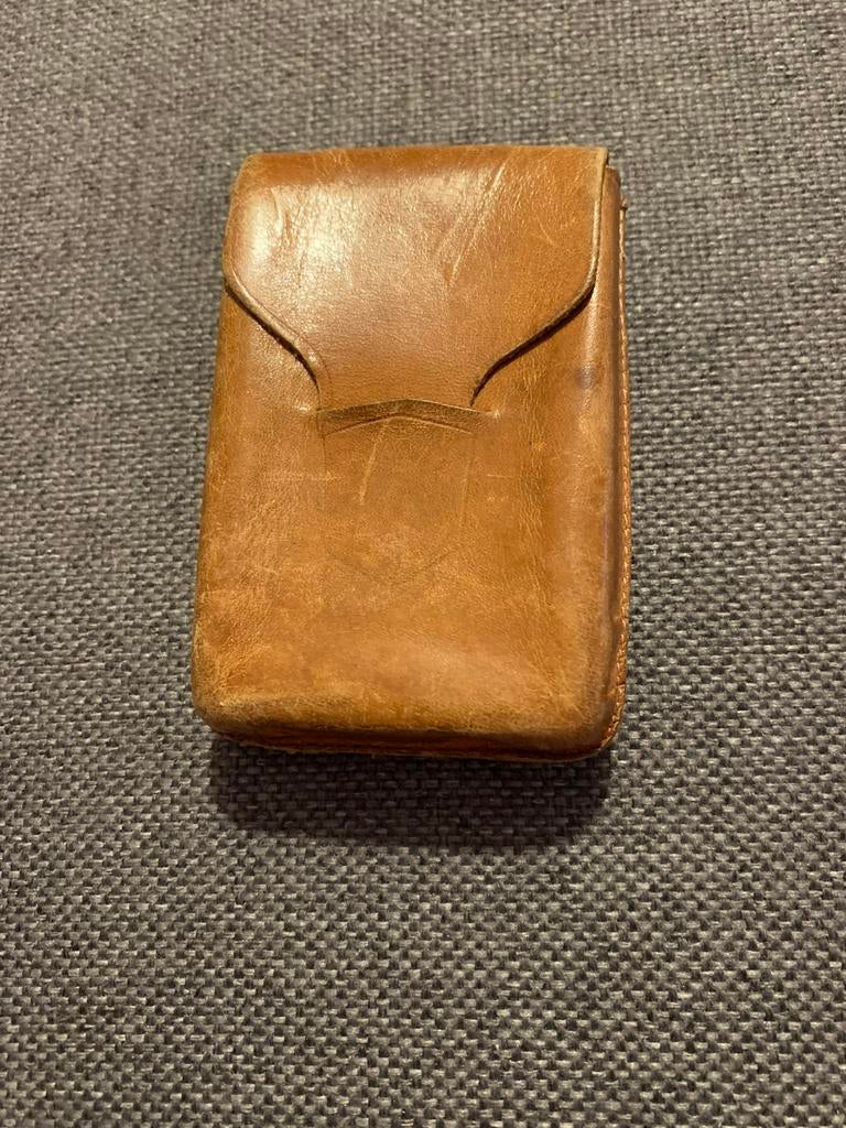 Zacht leren insteekhoesje/etuitje, Sieraden, Tassen en Uiterlijk, Tassen | Damestassen, Ophalen of Verzenden, Zo goed als nieuw