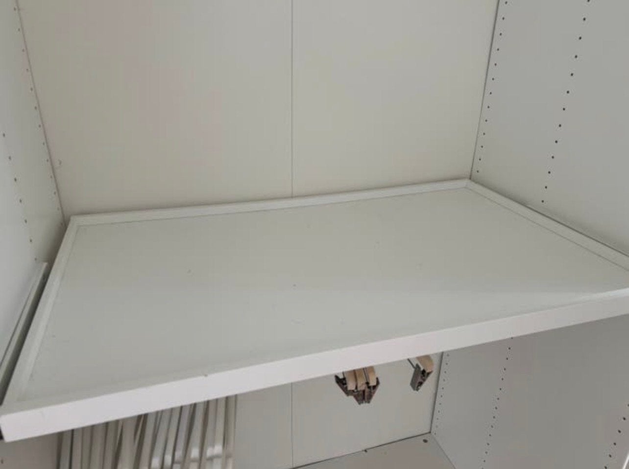 IKEA KOMPLEMENT Uittrekbare plank, wit, 100x58 cm, Ophalen, Gebruikt