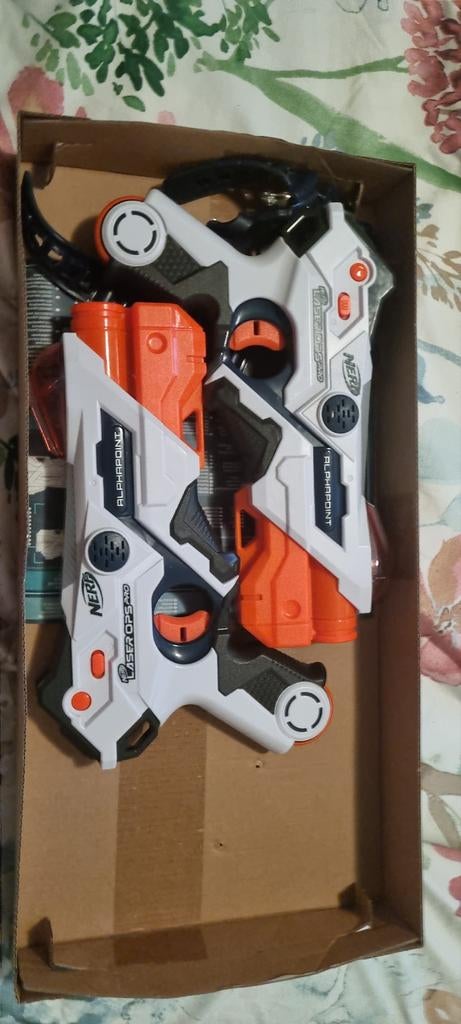Nerf Laser Ops Pro Alphapoint Blasters (2 stuks), Ophalen of Verzenden, Zo goed als nieuw