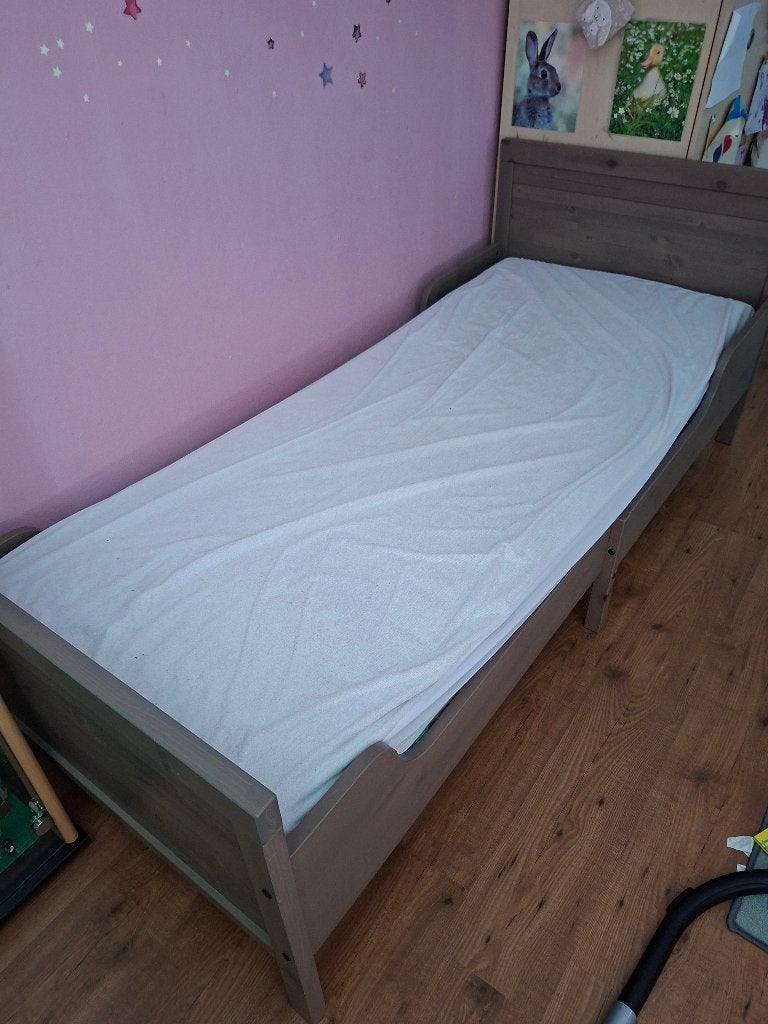 Meegroeibed Sundvik, Ophalen, 70 tot 85 cm, Zo goed als nieuw, Lattenbodem