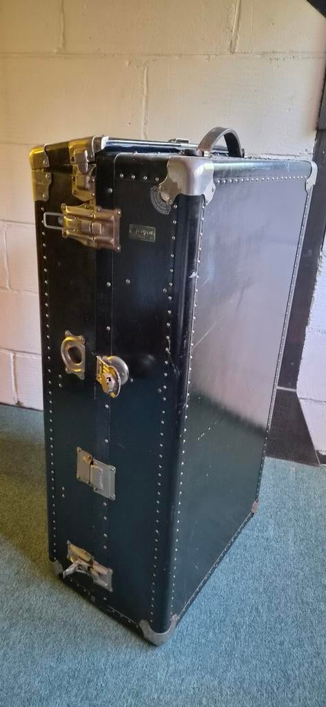 Vintage Hutkoffer / Garderobekoffer - H 105 x B 60 x D 40, Antiek en Kunst, Ophalen