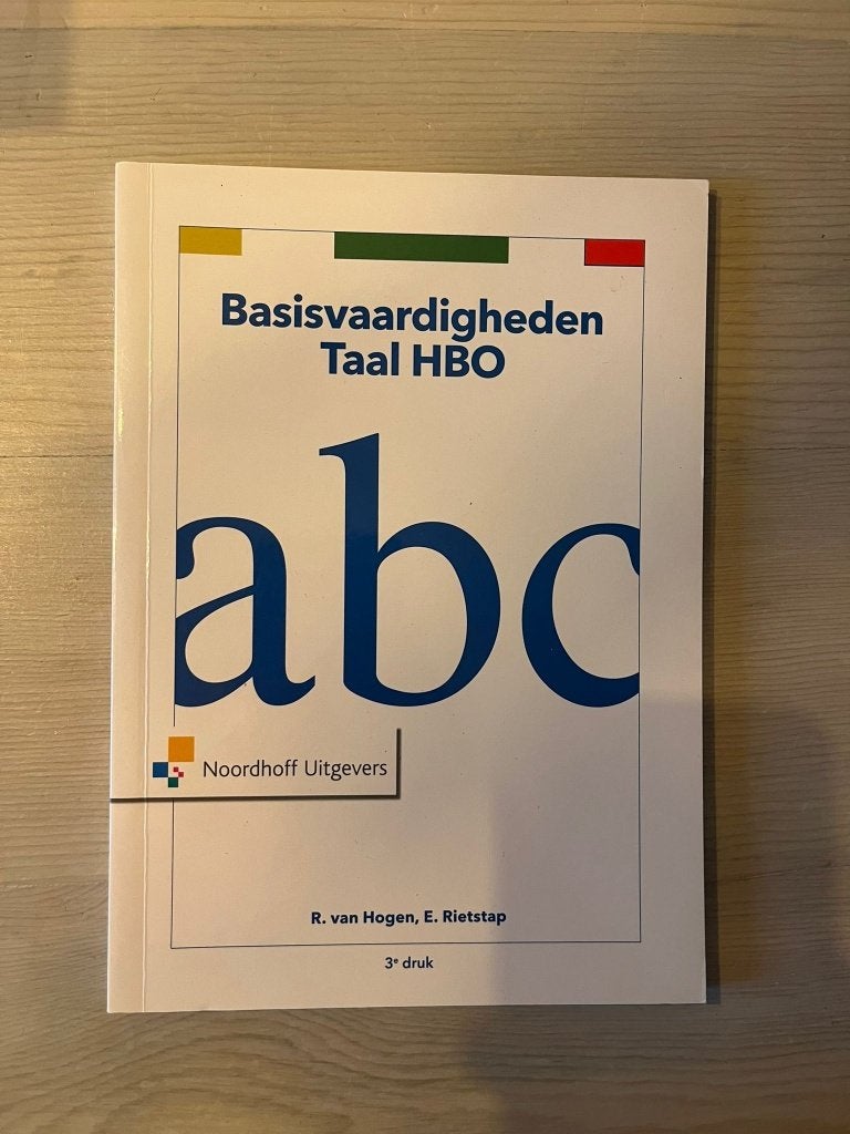 Basisvaardigheden Taal HBO 3e druk – ISBN 9789001875077, Gelezen, Ron van Hogen en Everdien Rietstap, Alpha, HBO