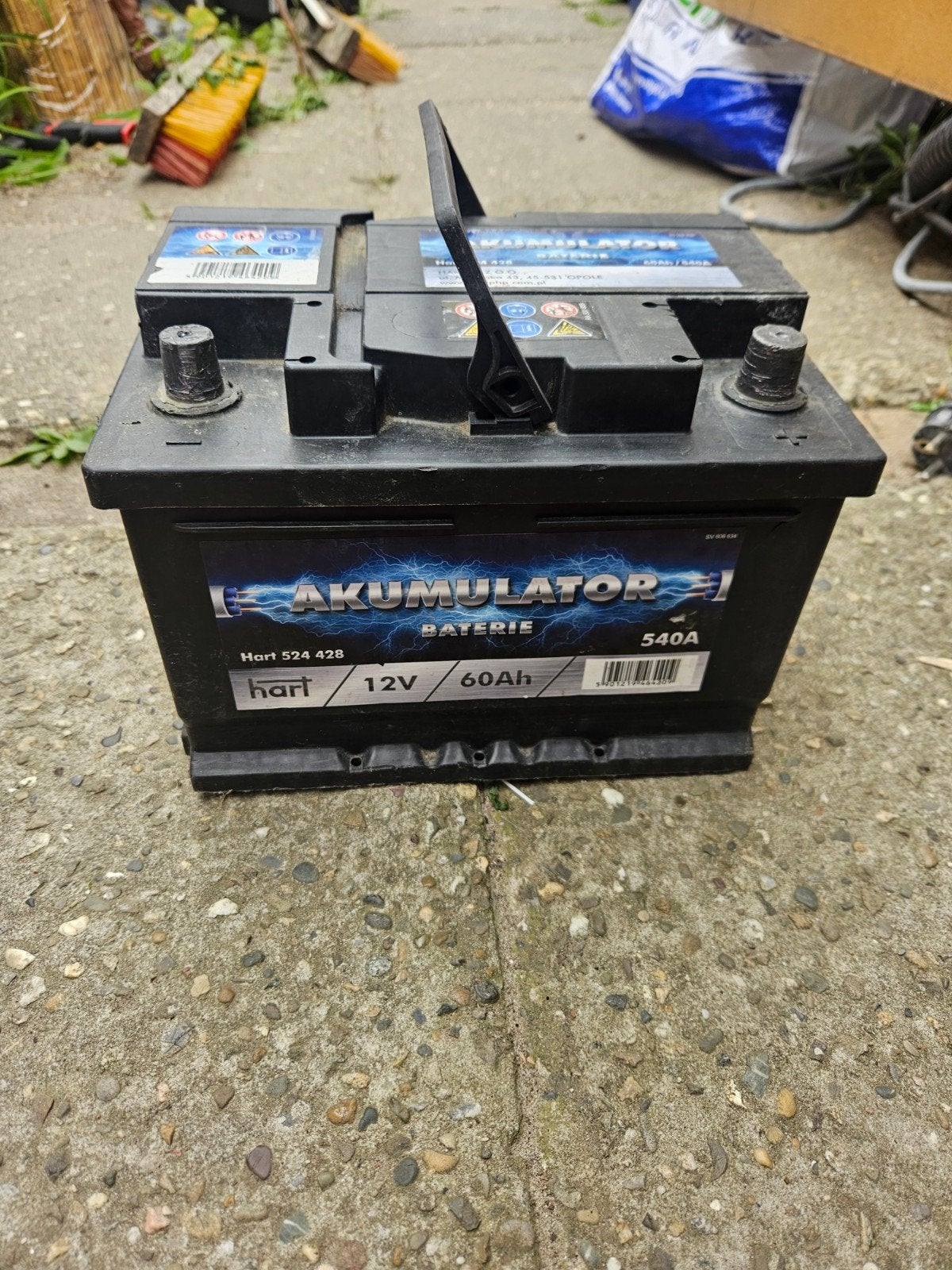 12v accu, Ophalen